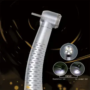 Peça de mão de alta velocidade dental de iluminação redonda 5 led 360 graus com luz