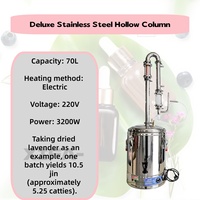 Alambic à vapeur en acier inoxydable 15-98L pour huiles essentielles et hydrolats, double sortie, extracteur de plantes, eau de rose, lavande, pour petites entreprises