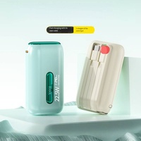 Nouvelle batterie externe MQ avec câble intégré, grande capacité 20000 mAh, charge ultra-rapide, chargeur portable d'extérieur pour téléphones