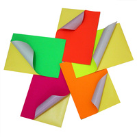 Etiquetas Adhesivas Fluorescentes de Colores, Tamaño A4, para Oficina/Útiles Escolares, Personalizables, Venta al Por Mayor