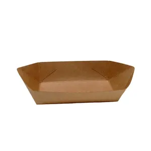 Бумажный картон на заказ, тарелка для закусок, упаковка для жареной курицы, коробка для куриных крыльев, лодка, Корейская коробка для хот-догов с логотипом