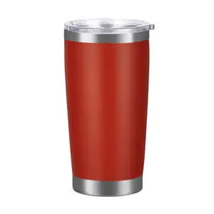Outdoor Camping Picnic 20 oz Travel Car Mugs with Slider Lid Double Walled Stainless Steel Coffee Cup Tumbler