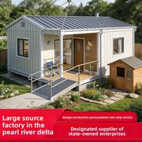 Conteneur mobile préfabriqué, maison décorée, amovible, résidentielle, modulaire, avec salle d'activités intégrée, en tôle d'acier colorée, Chine