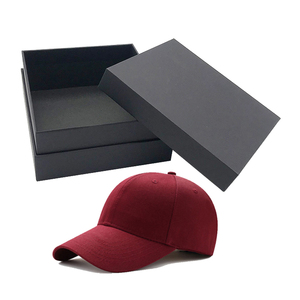 2020 hat packing black matte baseball snapback cap gift packaging boxes