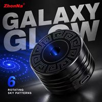 ZhonNa Lampe torche laser USB rotative automatique, 6 motifs, lumière galaxie ciel étoilé, lampe tour, kit d'accessoires pour outils et instruments