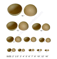 Coque Vide Sphérique en Papier pour Feux d'Artifice Ronds 2" 3" 4" 5" 6 Pouces, Matériau Pyrotechnique, Hémisphère de Salve