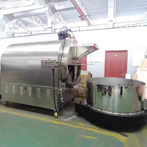 Machine à torréfier les grains <span class=keywords><strong>de</strong></span> café, les pistaches, les graines <span class=keywords><strong>de</strong></span> soja, les noix, en acier inoxydable, chauffage électrique au gaz, 30-500 kg/lot - Product Image 1