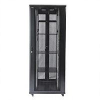 Armoire de serveur de centre de données 42U, 19 pouces, avec double porte en maille pour un refroidissement à haut débit d'air