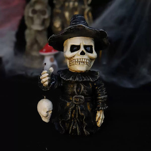 Polyrésine fantôme Figurine horreur spectre résine ornement squelette Statue crâne homme Sculpture Halloween décor à la maison nouveauté cadeaux - Product Image 4