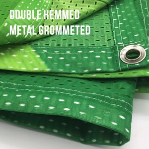 Bannières de clôture en maille de soie imprimées numériques personnalisées pour la course à pied Marathon Sports Games Events Sponsors Publicité Chantier de construction - Product Image 4