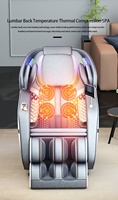 Chaise de massage sur rail en L avec pétrissage et intelligence artificielle OEM fauteuil de massage 4D zéro gravité pour tout le corps