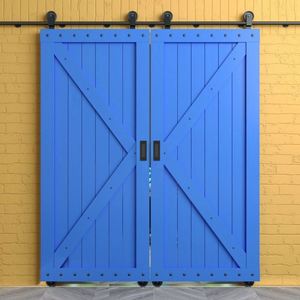 RHETECH Poignée de porte de grange coulissante en acier/laiton noir mat industriel moderne simple à tirer au doigt pour portes garages armoires - Product Image 5