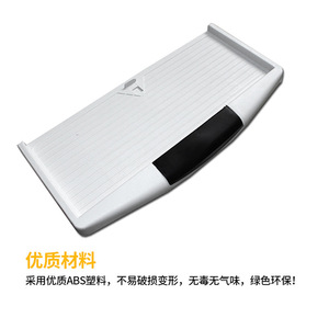 <b>Computer</b> <b>Desk</b> Keyboard Tray With Concealed Damping Slide Rail White <b>Black</b> Plastic Modern Simple Style - Product Image 2