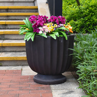 Sculptures de pots de fleurs en résine personnalisées, écologiques, façonnées à la main, pour la décoration extérieure du jardin et de la maison