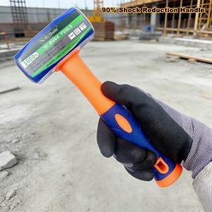 Marteau en acier durable de 1000 g, marteau de <span class=keywords><strong>maçon</strong></span> en acier, poignée en fibre de verre absorbant les chocs, marteau pour la construction - Product Image 3