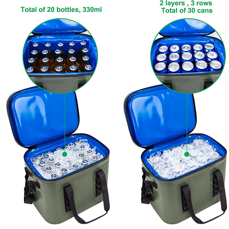 product-750-750 High Quality Soft Cooler Bag 30 Cans Portable Leak-Proof Soft Pack Cooler Waterproof Insulated Soft Sided Cooler Bag For Picnic