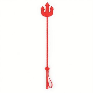 Yesi - Pala de PVC Negra/Roja con Forma de Diablo para Fetichismo del Dolor, BDSM, Azotes, Juegos de Sumisión, Látigos, Juguetes Sexuales - Product Image 6
