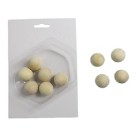 ZQURE Lot de 10 boules en bois pour pétanque, accessoires de jeu, ensemble de boules cibles cochonnet