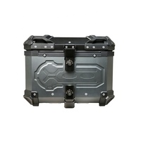 45L moto Top Case grande capacité moto Anode titane couleur timbre coffre boîte à outils universel top Box