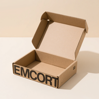Boîte d'expédition personnalisée réutilisable en carton ondulé recyclé, emballage d'expédition en gros avec logo personnalisé