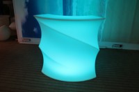 Ensemble de table de bar moderne à LED, grande taille, pour hôtel, ferme, commerce, extérieur, comptoir de bar mobile, mobilier en plastique
