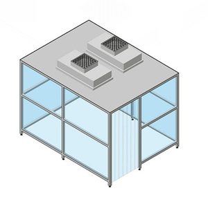 Cabina di Produzione GMP Personalizzata con Filtro HEPA a Parete Rigida <span class=keywords><strong>in</strong></span> Acrilico, Motore ad Alta Efficienza, FFU, Camera Bianca, Nuova - Product Image 4