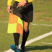 Impression de logo personnalisé équipement sportif de football ballon de football arbitre signal prop dafang ge juge drapeau