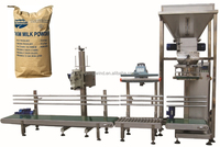 Machine de remplissage et d'emballage de sacs de poudre de lait de 25 kg et 50 kg, machine d'emballage de farine de blé, d'amidon de maïs, de gomme de guar de 25 et 50 kg à vendre