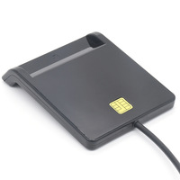 Lecteur de carte intelligent USB 2.0 pour cartes bancaires IC/ID EMV, haute qualité, compatible Windows 7 8 10 Linux OS USB-CCID ISO 7816