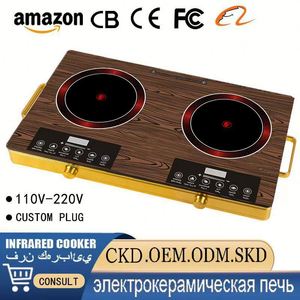 Table de cuisson à induction double de haute qualité 3500W, cuisinière électrique infrarouge radiante - Product Image 5