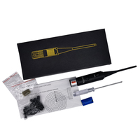 Dispositif de mise à zéro tactique extérieur à trois niveaux de luminosité rouge avec bouton, lunette laser en alliage d'aluminium, grossissement 1x