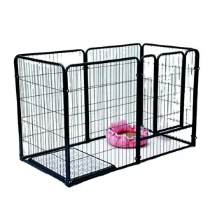 Cage extérieure pliable de caisses d'affichage d'animalerie de treillis métallique de fer d'animalerie