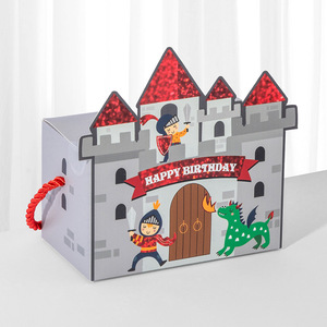 Boîte Cadeau en Gros Motif Château de Dessin Animé pour Bonbons, Décoration de Fête d'Anniversaire ou de Baby Shower, Boîte à Cadeaux Princesse et Prince - Product Image 6