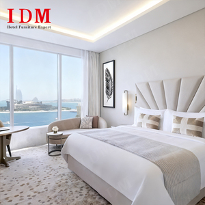 IDM Dubai 5-Sao Khách Sạn Sang Trọng Phòng Ngủ Đặt Hiện Đại Rắn Gỗ Vua Kích Thước Giường Thân Thiện Với Môi Tùy Chỉnh Căn Hộ Phòng Khách Sạn Dự Án - Product Image 2