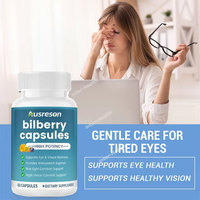 Ausreson OEM Lutéine, Zéaxanthine, Extrait de Feuille de Myrtille en Capsules – Vitamines pour les Yeux, Compléments Alimentaires Naturels à Base de Myrtille