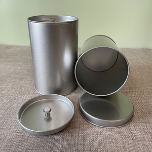 Latas Redondas de Chá, Doces de Amendoim e Snacks em Cilindro de Folha de Flandres com Tampa Coroa - Product Image 2