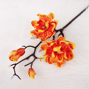 Simulated magnolia EVA Chinese-style Multi-stem magnolia <b>Tabletop</b> Flower Arrangement Simulated Plant magnolia Wedding PU Flower - Product Image 4