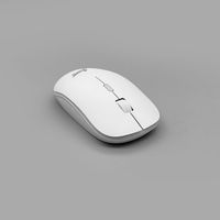 Mouse Gaming nirkabel USB 2.4GHz, Mouse komputer Mini, Mouse tangan kanan Super ramping untuk PC, Laptop