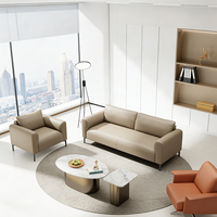 Grand canapé de bureau au design moderne, ensemble de canapés créatifs pour réception, confortable et durable