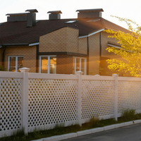 Clôture décorative à treillis complet avec design à grille intégrale pour la décoration des pelouses, des allées, des piscines et de toutes les zones extérieures