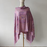 Écharpe en viscose pour femme, design personnalisé, style ethnique, motif paisley, jacquard imprimé, longue écharpe de voyage, châle