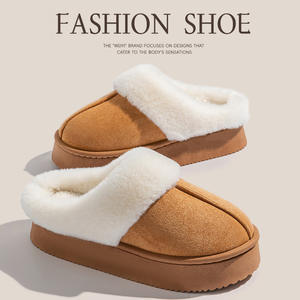 Explosive New Products Pvc <b>Sole</b> <b>Thick</b> Soled Home Fur <b>slippers</b> Plush Lining High Quality <b>slippers</b> With Factory Bestseller - Product Image 5