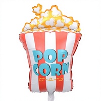Ballons en aluminium en forme de chocolat, beignets, hamburger, frites, pizza, hot-dog pour décorations de fête d'anniversaire