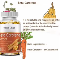 Ausreson Gélules Naturelles de Bêta-Carotène Biologique 500mg 1000mg Capsules d'extrait de Carotte Gélules de Bêta-Carotène