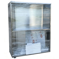 Étagère de rangement à compartiments en acier inoxydable pour armoire à instruments en acier inoxydable, armoire de rangement de laboratoire