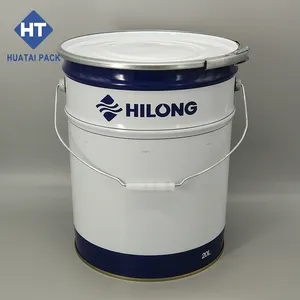High Quality 20L Empty Tinplate Ink Barrel Can Drum With Locking Ring Lid