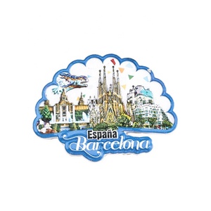 Impresión personalizada 3D resina <span class=keywords><strong>turismo</strong></span> regalo <span class=keywords><strong>Barcelona</strong></span> imán España recuerdos nevera imán para el hogar cocina Decoración - Product Image 2