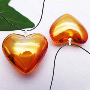 Nouveau Unique Valentine cadeaux femmes 25mm dégradé clair cristal coeur pendentif verre arc-en-ciel coeur collier pour <span class=keywords><strong>maman</strong></span> soeur fille - Product Image 4