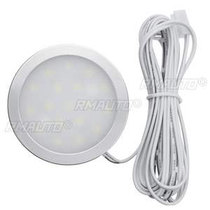 2/4/6/8 Uds 12V LED coche techo redondo cúpula luz de techo lámpara de luz Interior para <span class=keywords><strong>VW</strong></span> T4 <span class=keywords><strong>T5</strong></span> Camper Van caravana autocaravana barco RV Van - Product Image 2