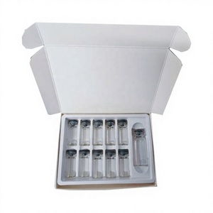 Scatola Personalizzata con Stampa in Oro e Lamina Argentata per Fiale da 10ml, con Vassoio Singolo e Scatola Doppia per Fiale con Inserto Trasparente - Product Image 6